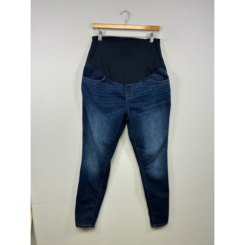 Maternity Isabel Maternity by Ingrid & Isabel‎ 12 Blue Skinny Full Panel Jeans